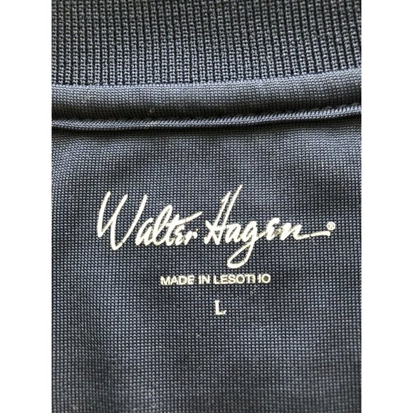 Walter Hagen Golf Polo Shirt Blue Striped - Picture 6 of 6